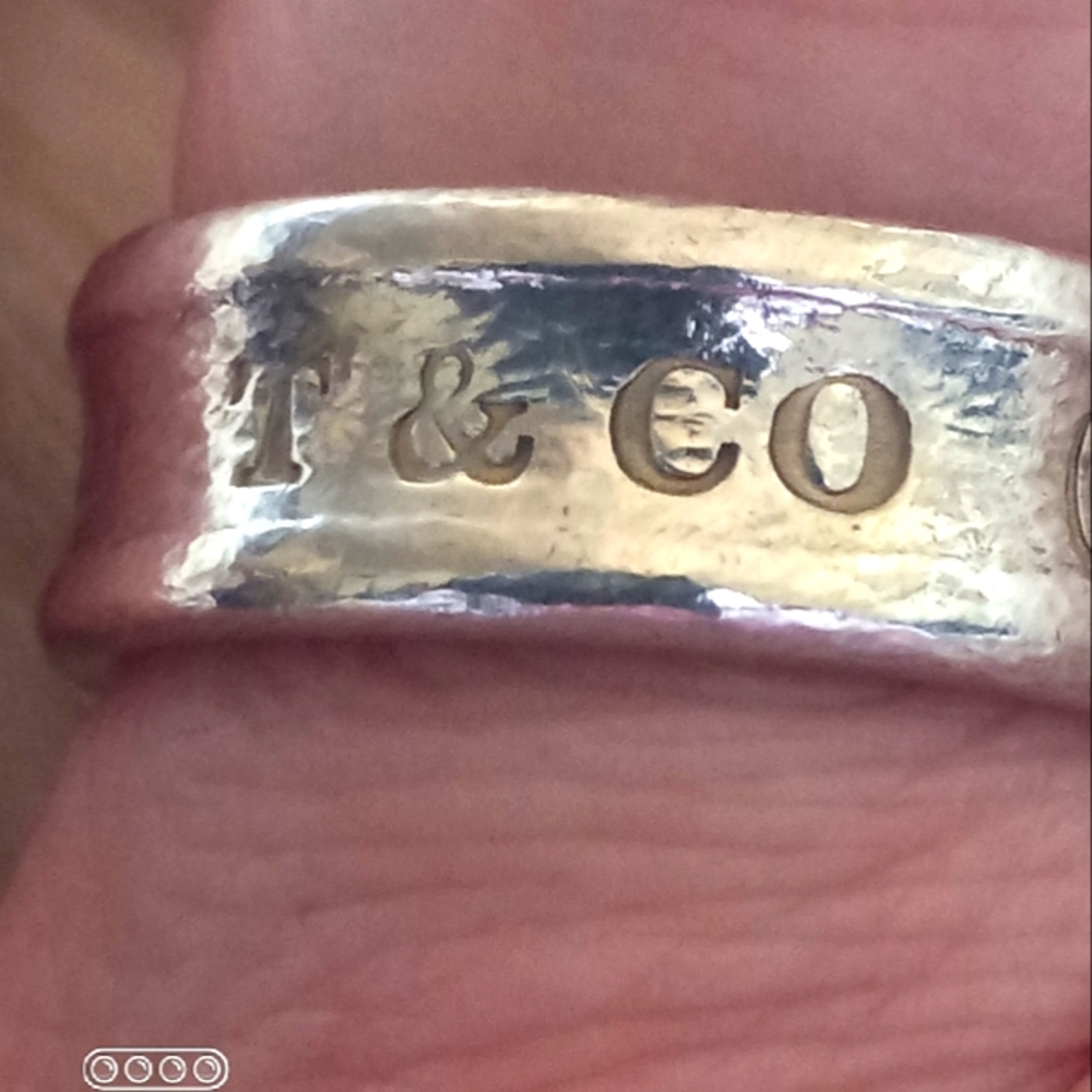 Tiffany Silver 1837 Concave Ring Size 6